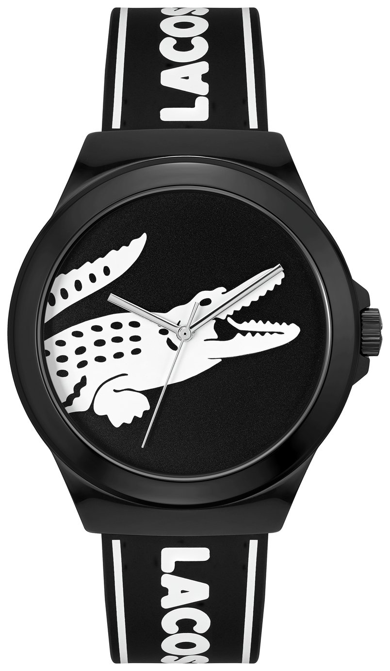 Lacoste Neocroc Men's Black Silicone Strap Watch