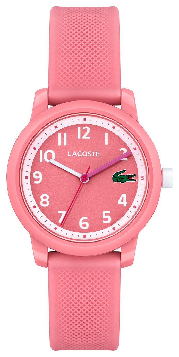 Lacoste Kids Pink Silicone Strap Watch