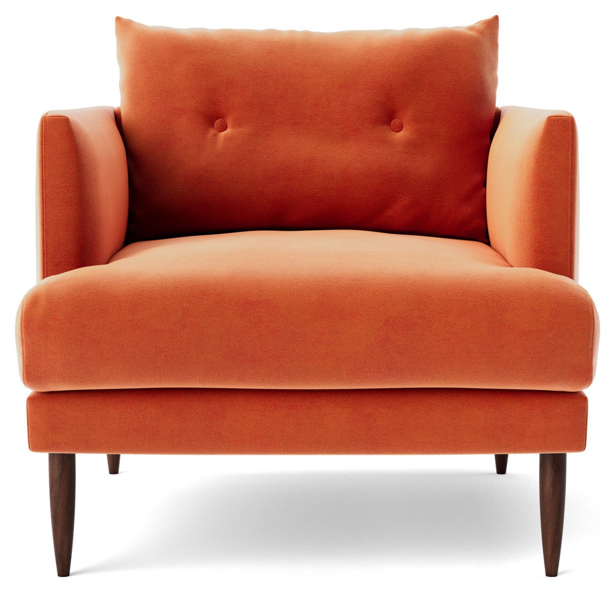 Swoon Kalmar Velvet Armchair - Burnt Orange