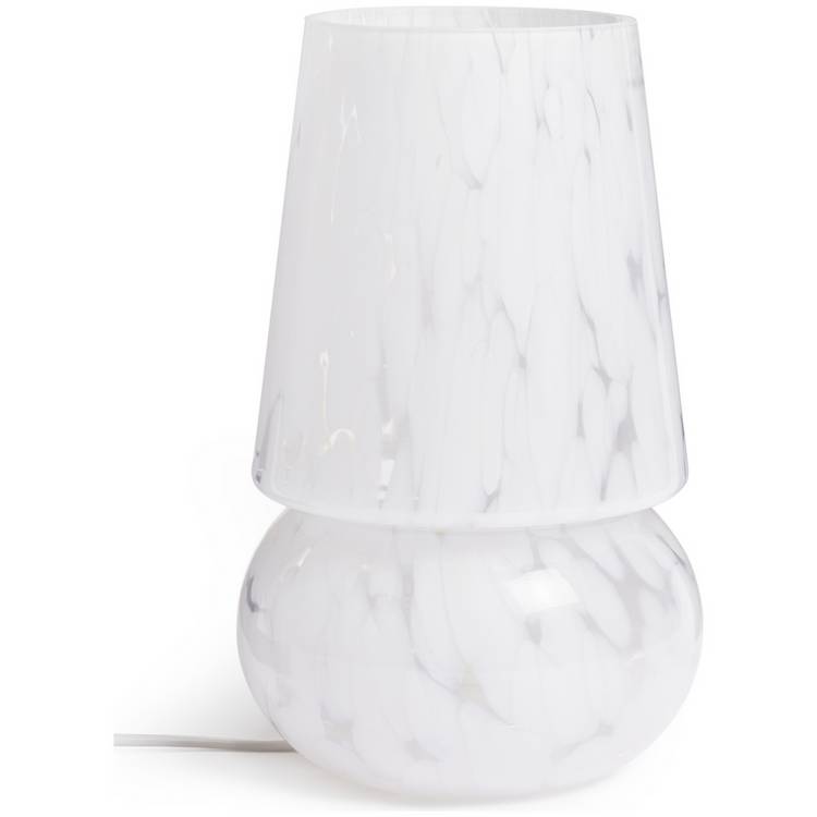 Habitat Rahnn Confetti Glass Table Lamp - White 0