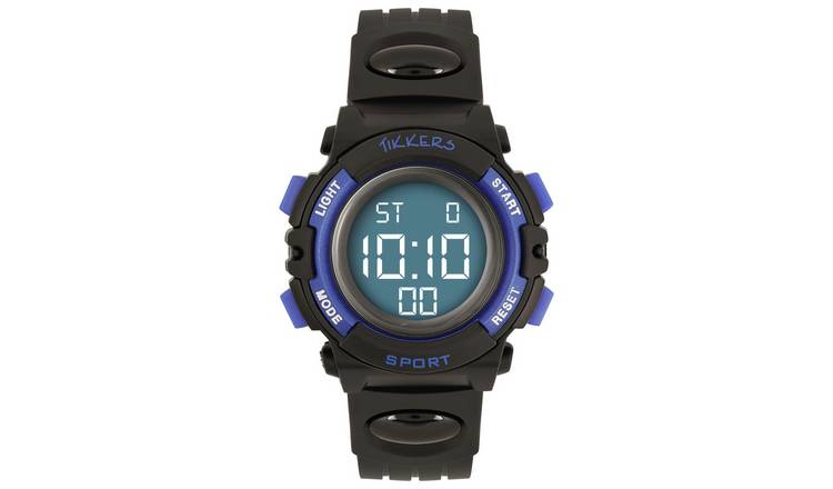 Tikkers blue camouflage online smart activity tracker watch