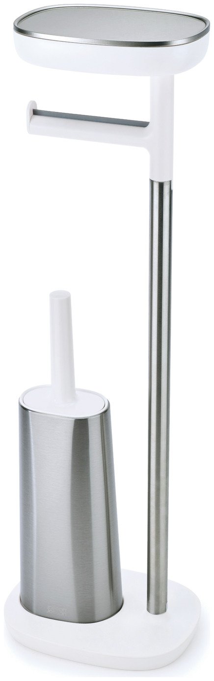 Joseph Joseph Toilet Roll Holder and Brush - Stainless Steel