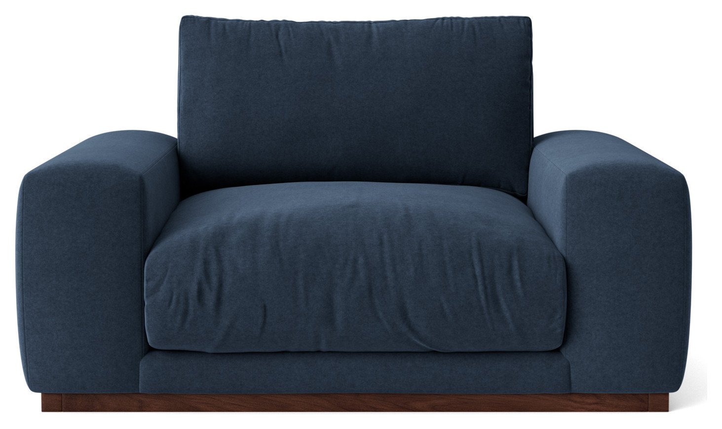 Swoon Denver Fabric Cuddle Chair- Indigo Blue
