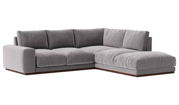 Grey right deals corner sofa