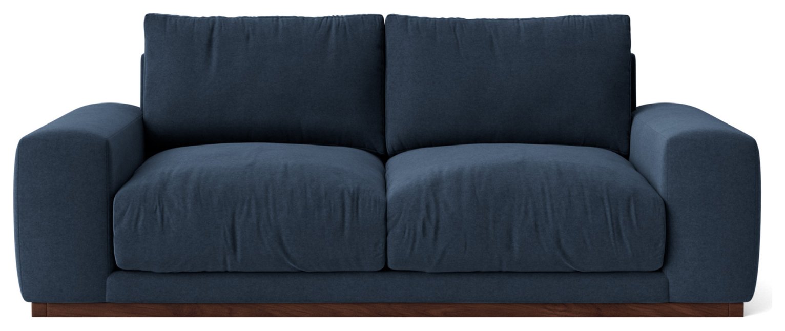 Swoon Denver Fabric 2 Seater Sofa - Indigo Blue