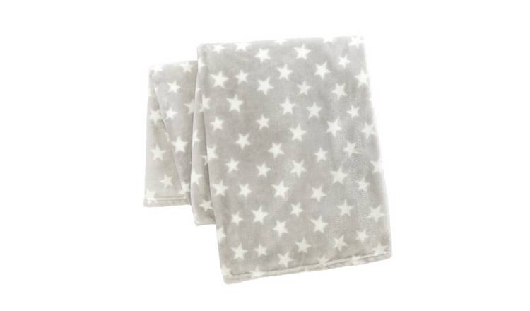 Buy Habitat Kids Star Fleece Throw Grey 100x150cm Argos