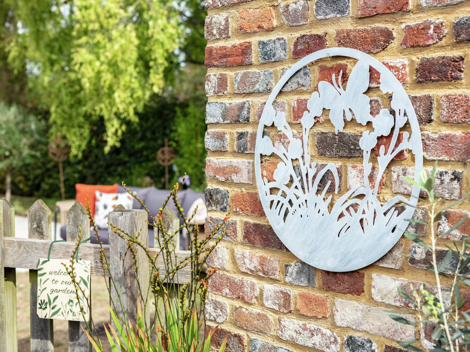 Garden by Sainsbury's Metal Floral Scene Garden Wall Art