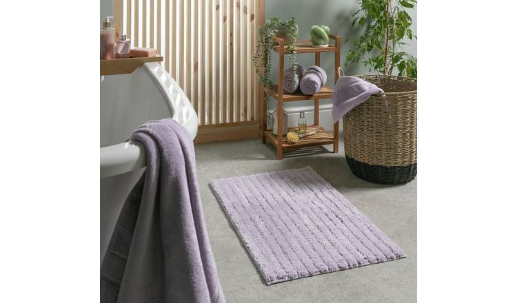 Lilac bath hot sale mat