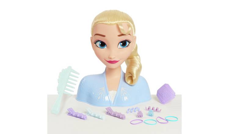 Elsa hairstyle shop doll head