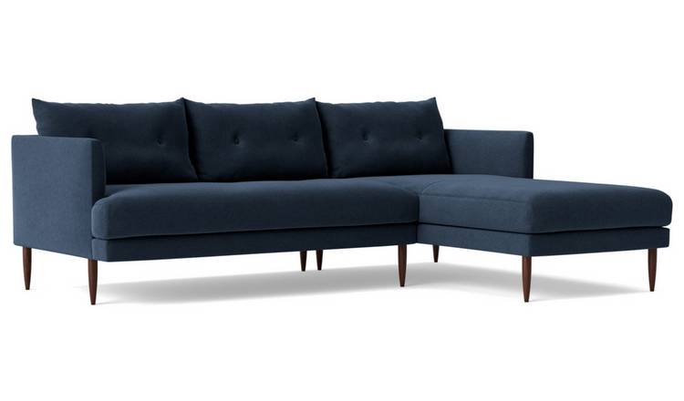 Swoon Kalmar Fabric Right Hand Corner Sofa - Indigo Blue