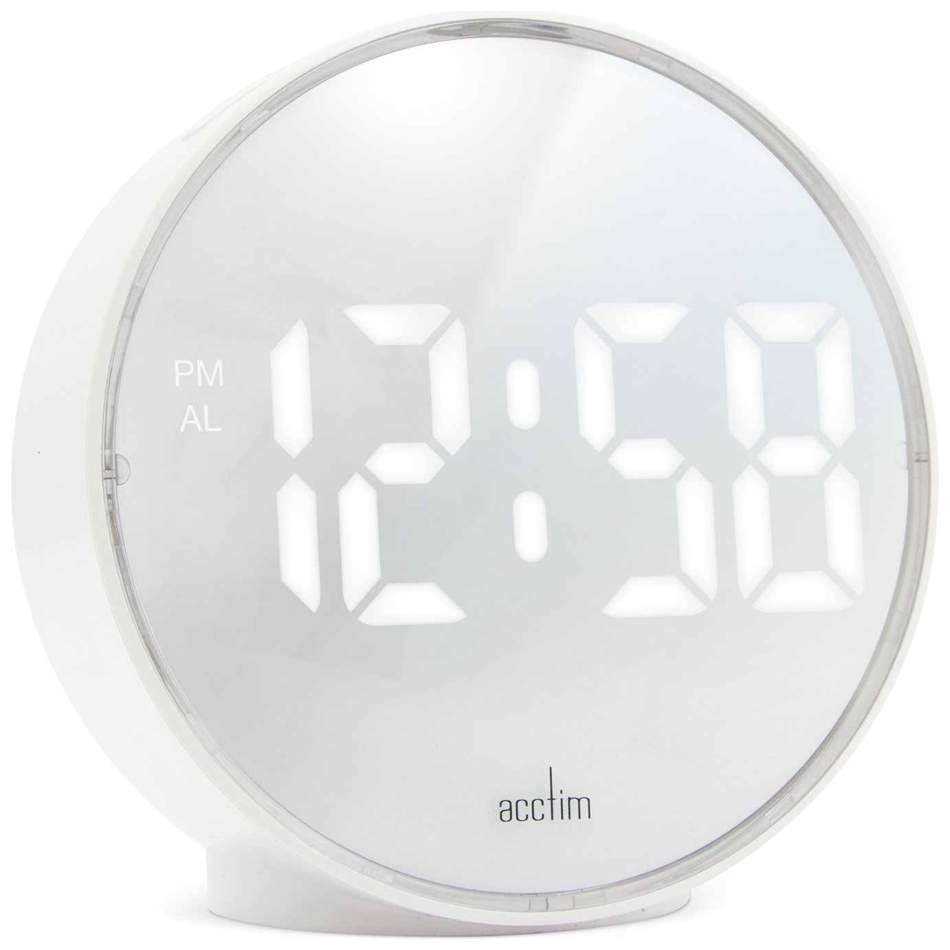 Acctim Giro Digital LED Alarm Clock - White