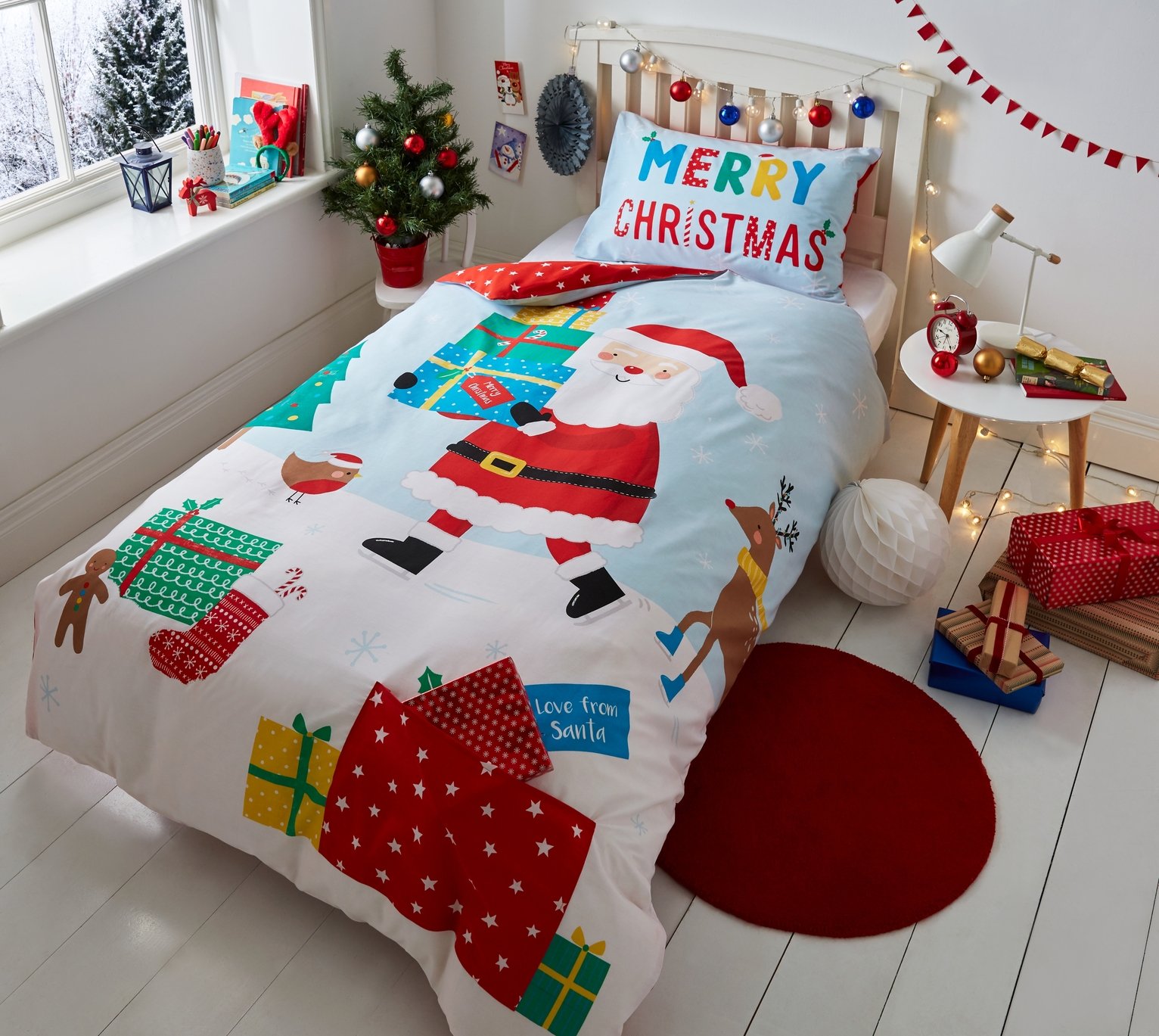 Catherine Lansfield Love from Santa Bedding Set - Single