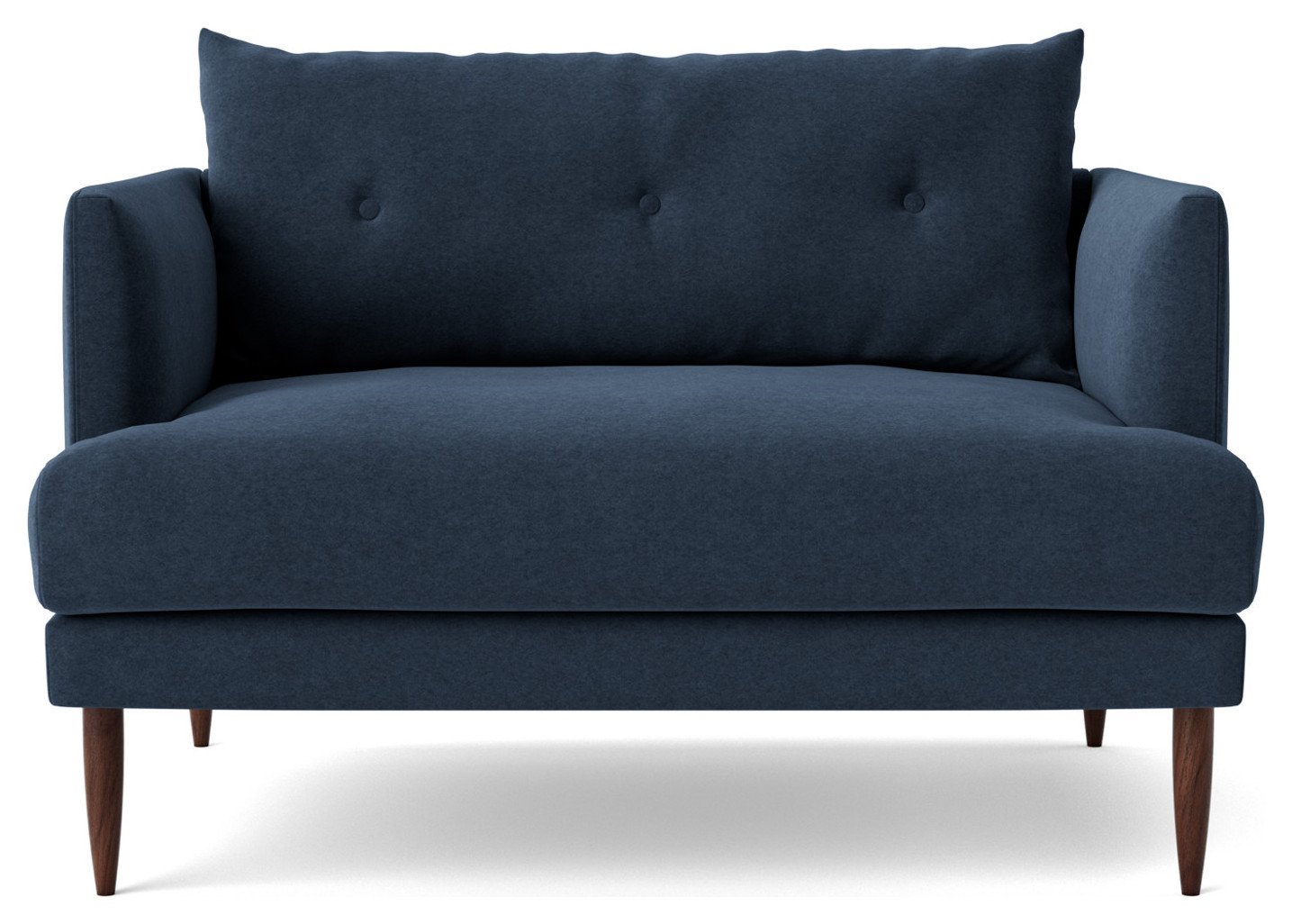 Swoon Kalmar Fabric Cuddle Chair- Indigo Blue