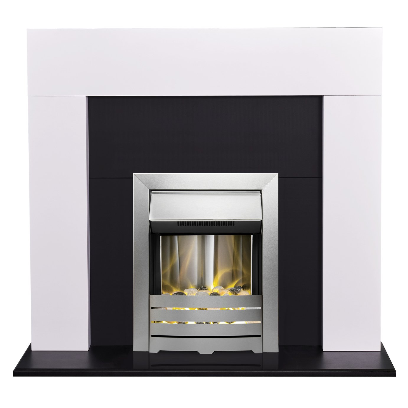 Adam Miami Electric Fire Suite - White