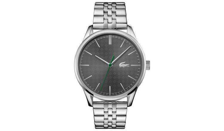 Buy Lacoste Men s Silver Coloured Stainless Steel Bracelet Watch