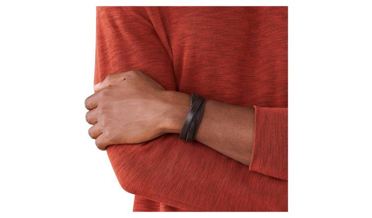 Mens leather bracelet on sale argos