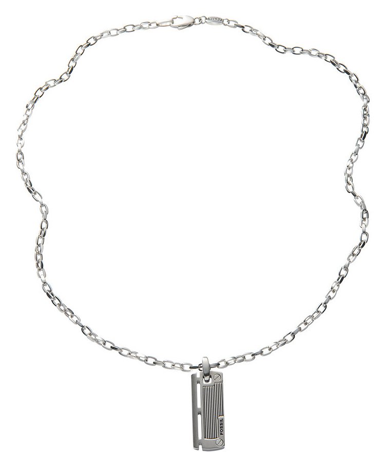 Fossil Men's Stainless Steel Pendant Necklace