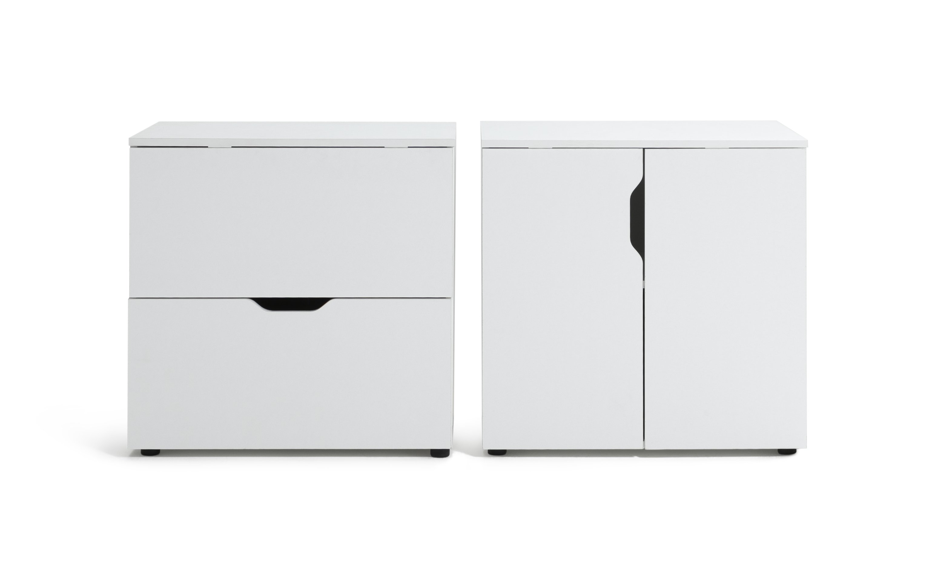 Habitat Kids Pod 2 Piece 2 Door Low Chest of Drawers - White