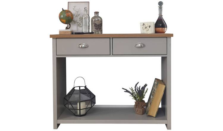 Lancaster 2 Drawer Console Table - Grey