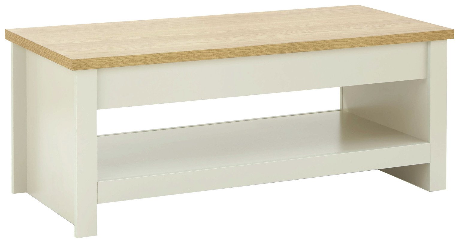 GFW Lancaster Lift Up Coffee Table - Cream