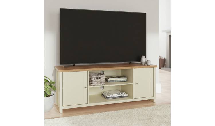 GFW Lancaster 2 Door TV Unit - Cream