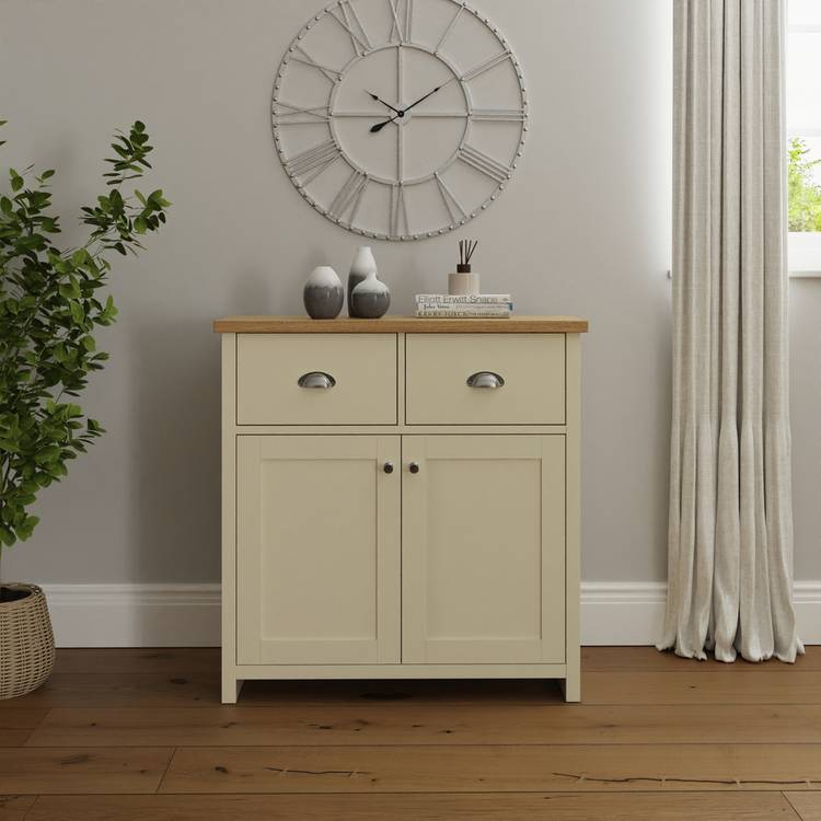 GFW Lancaster 2 Door 2 Drawer Sideboard - Cream 0