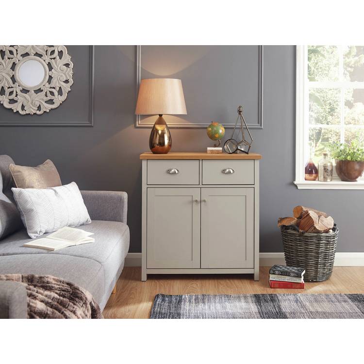 GFW Lancaster 2 Door 2 Drawer Sideboard - Grey 0