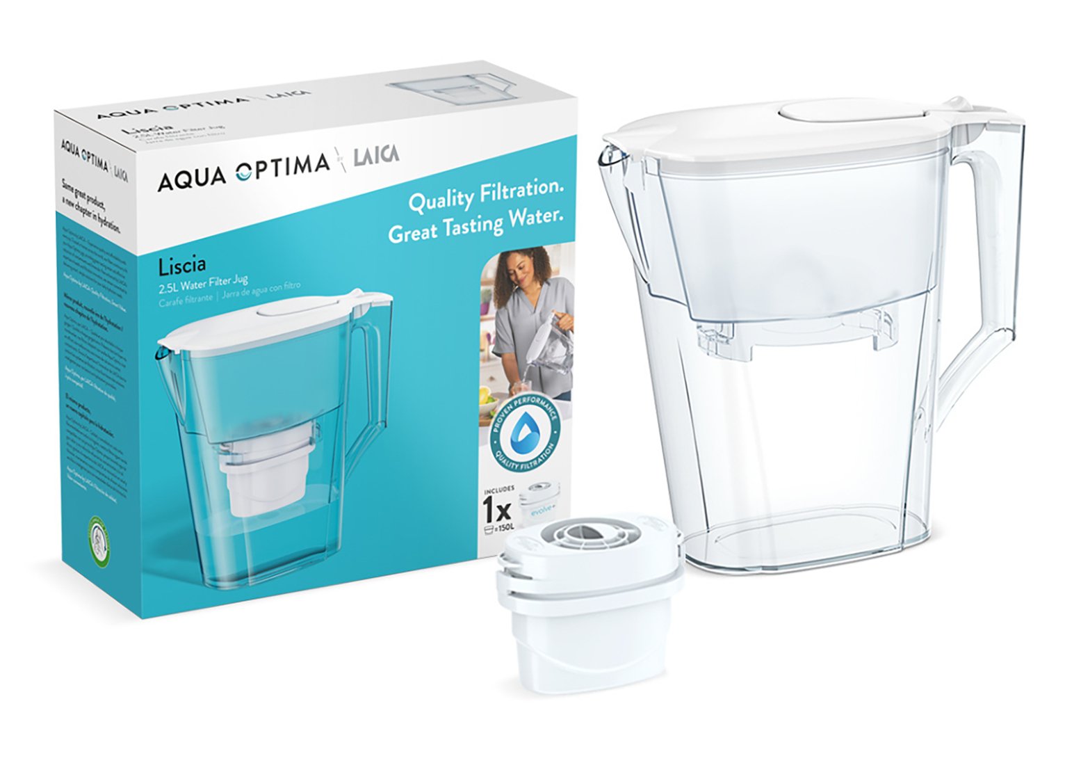 Aqua Optima Liscia Water Filter Jug