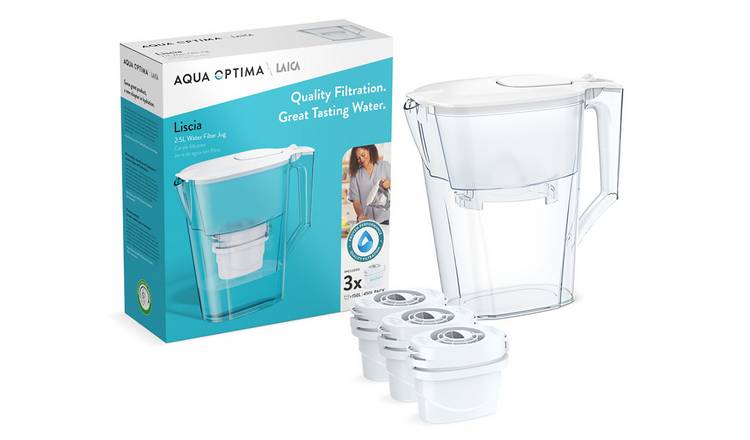 NOUVEAUX Water Filter Jug with 4 x 90 Days Filter Cartridges That