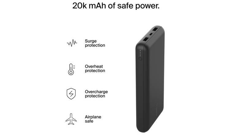 Buy Belkin 20000mAh Portable Power Bank Black Portable power banks