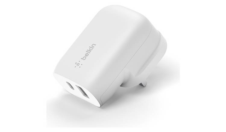 Buy Belkin BoostCharge 37W Dual Port Mains Charger - White