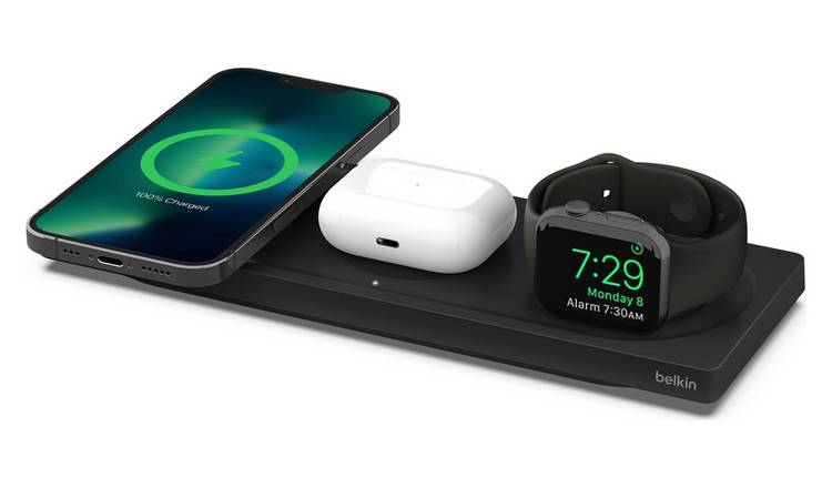 Buy Belkin 3-in-1 MagSafe Wireless Charging Pad - Black