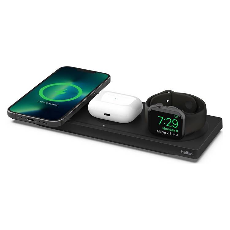 Belkin 3 in 1 MagSafe Wireless Charger Pad 15W - Black 0