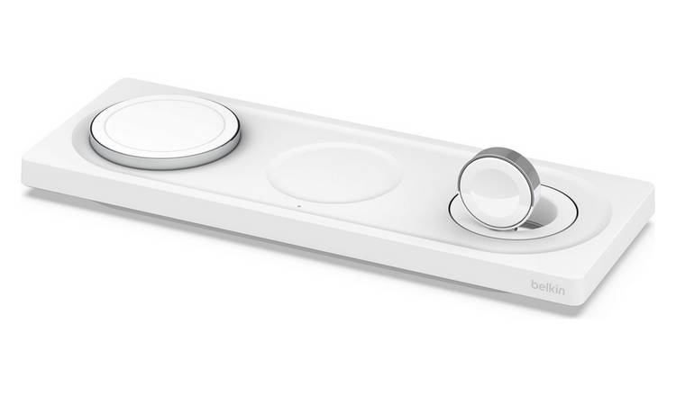 Buy Belkin 3-in-1 MagSafe Wireless Charging Pad - White | Mobile phone  chargers | Argos