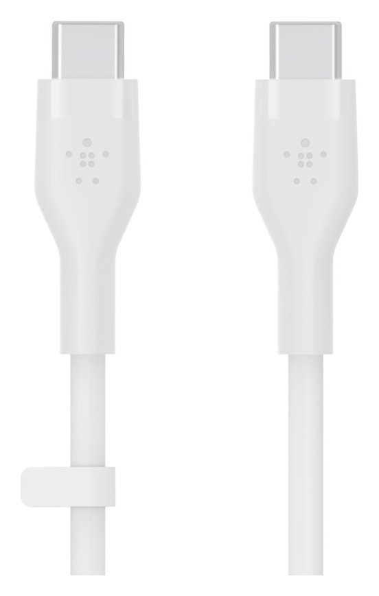 Belkin Silicone USB-C to USB-C 2m Charging Cable - White