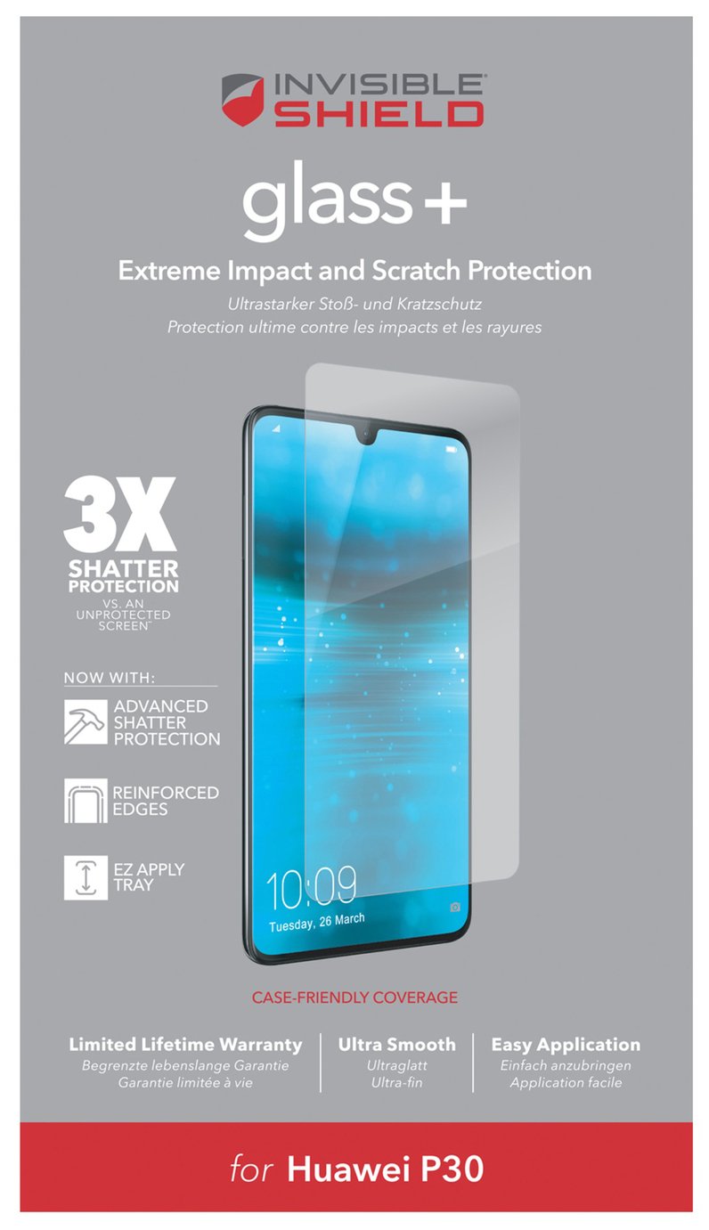 Zagg InvisibleShield Glass+ Huawei P30 Screen Protector