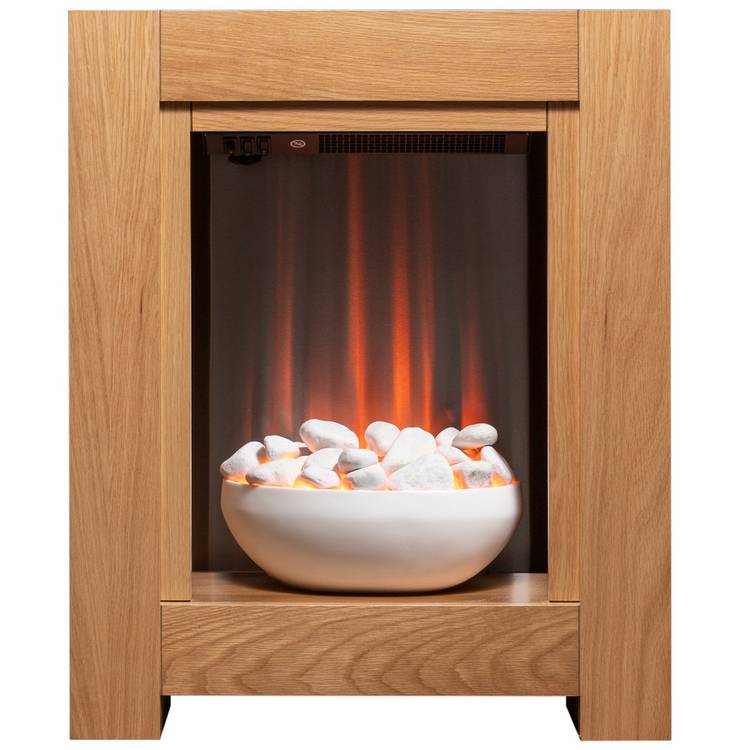 Adam Monet Electric Fire Suite - Oak 0