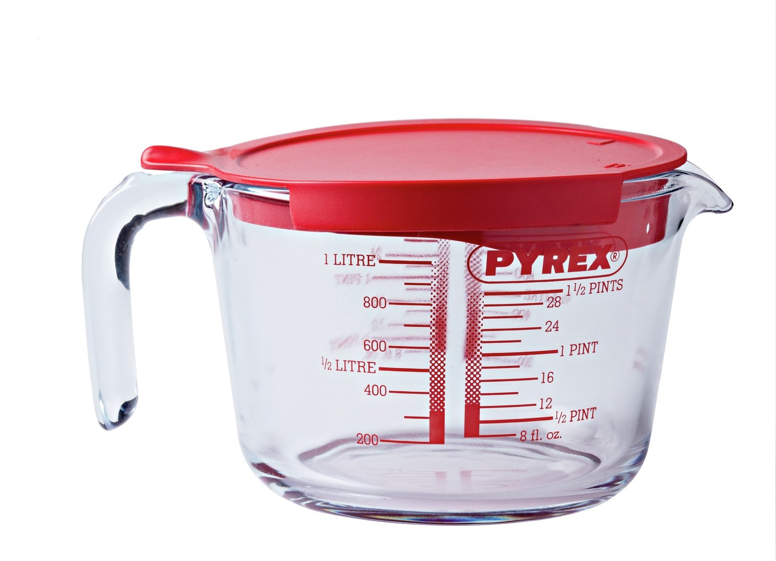 Pyrex 1L Measuring Jug with Lid