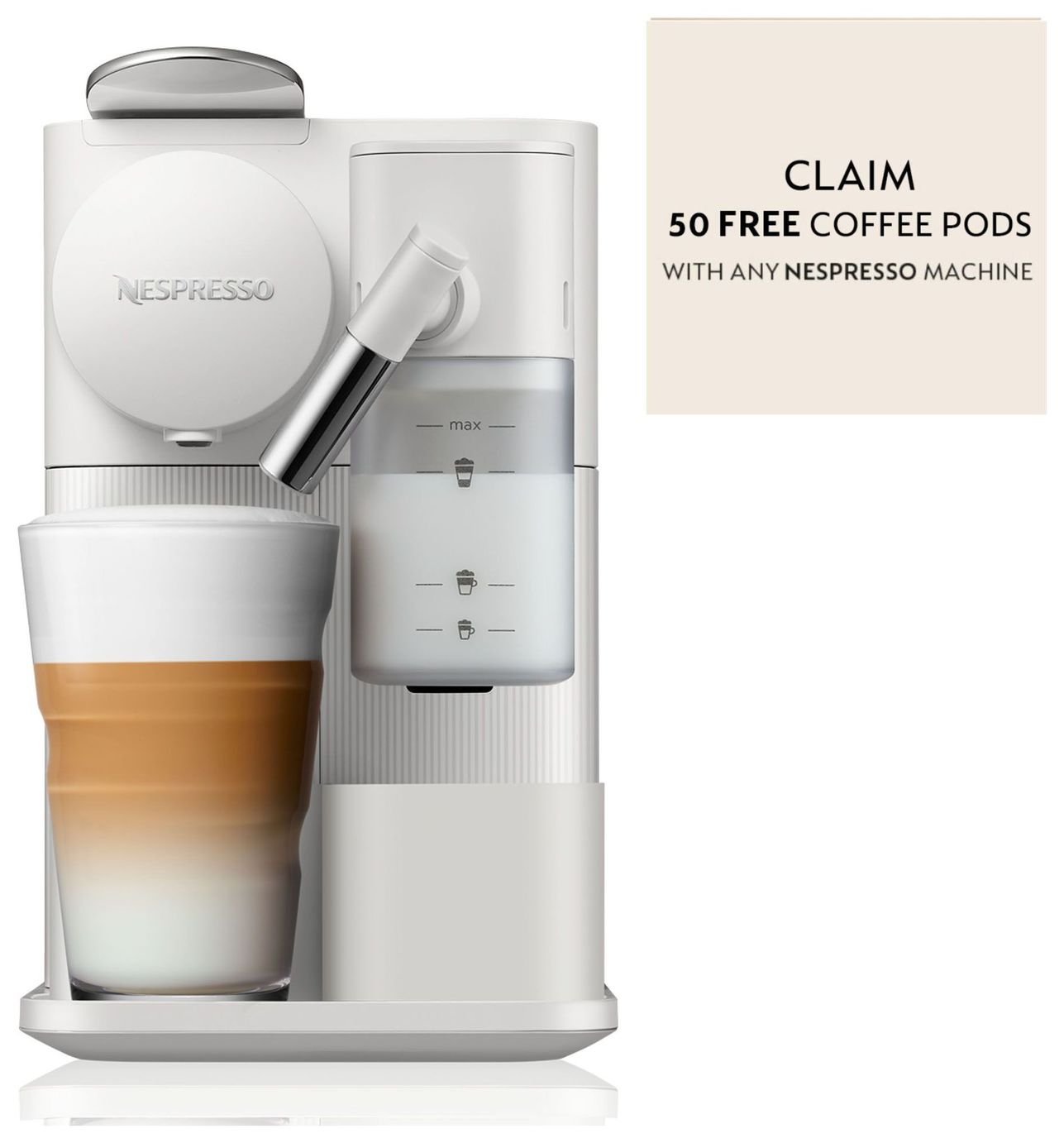 Nespresso Lattissima One Pod Coffee Machine - White