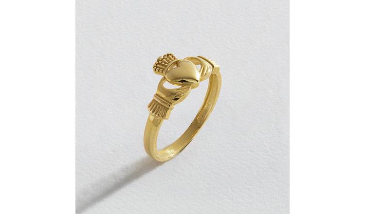 Gold heart on sale ring argos