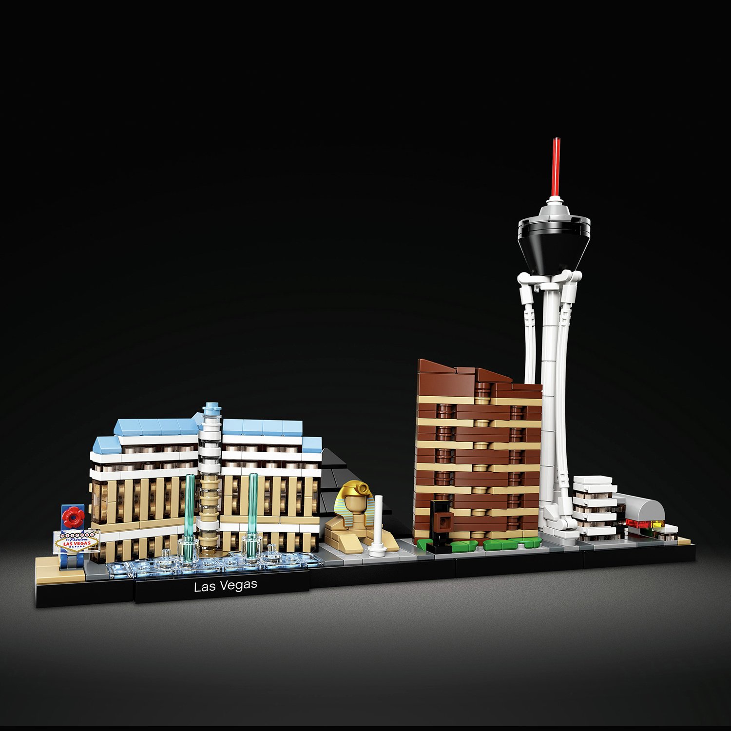 LEGO Architecture Interpretation of Las Vegas Review