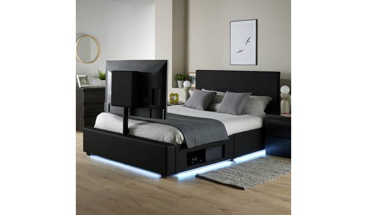 Super king deals tv bed argos