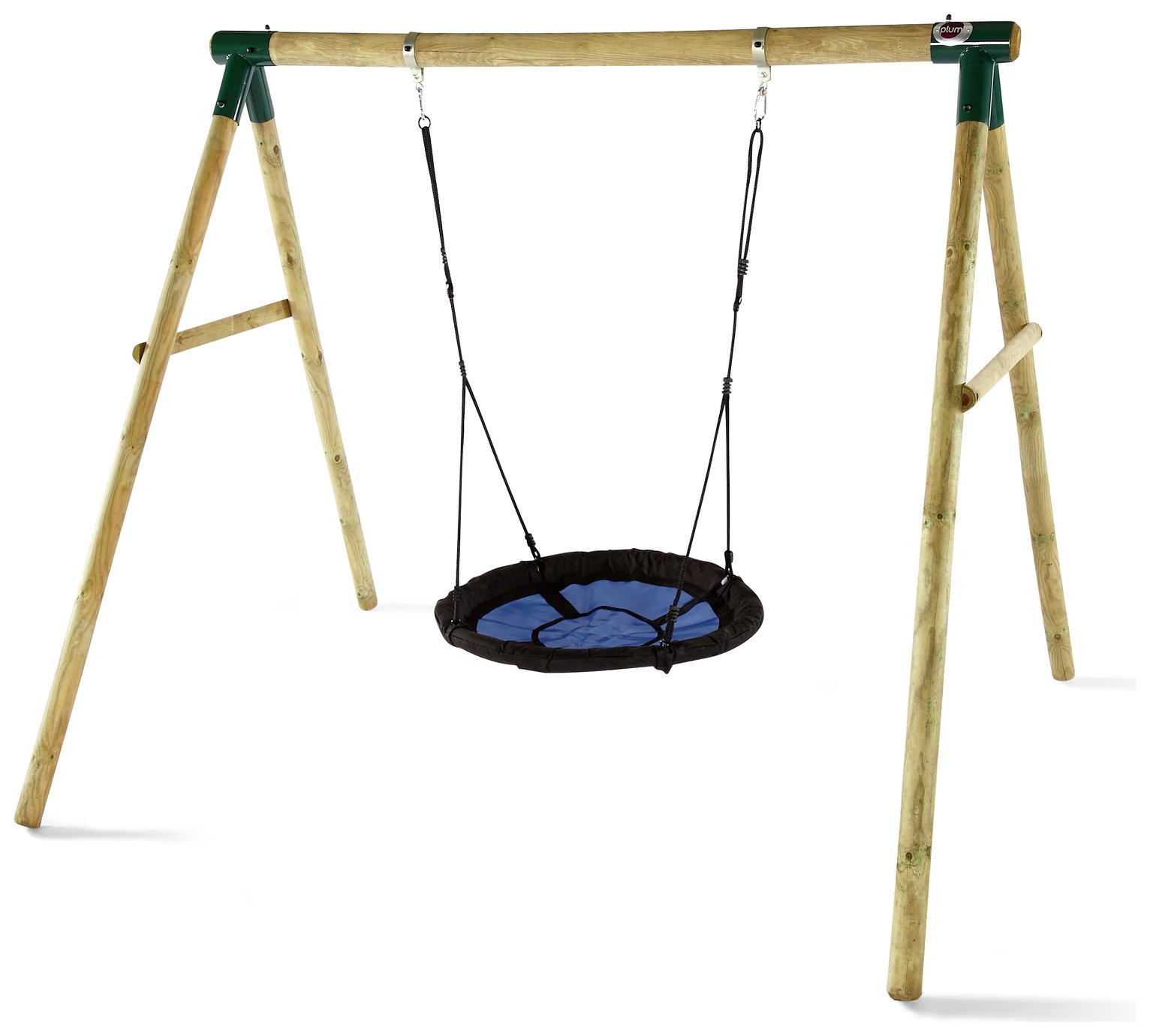 Plum Spider Monkey II Wooden Garden Swing Set.