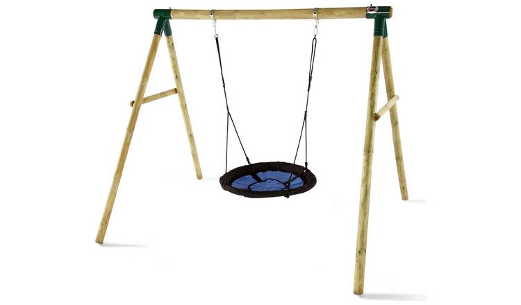 Plum Spider Monkey II Wooden Garden Swing Set.
