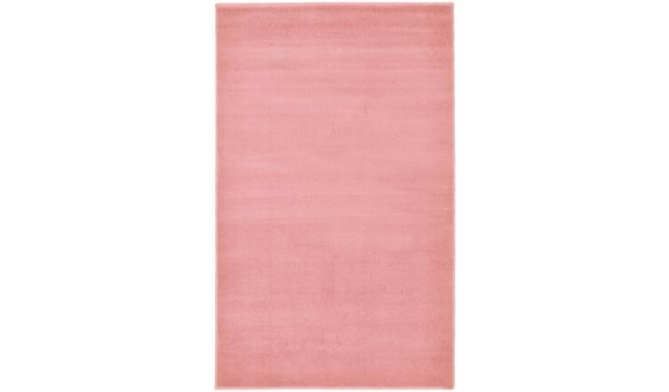 Buy Maestro Plain Short Pile Rug 80x150cm Pale Pink Rugs Argos