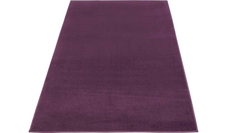 Maestro Plain Short Pile Rug - 120x170cm - Purple