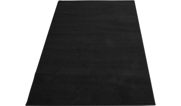Maestro Plain Short Pile Rug - 120x170cm - Black