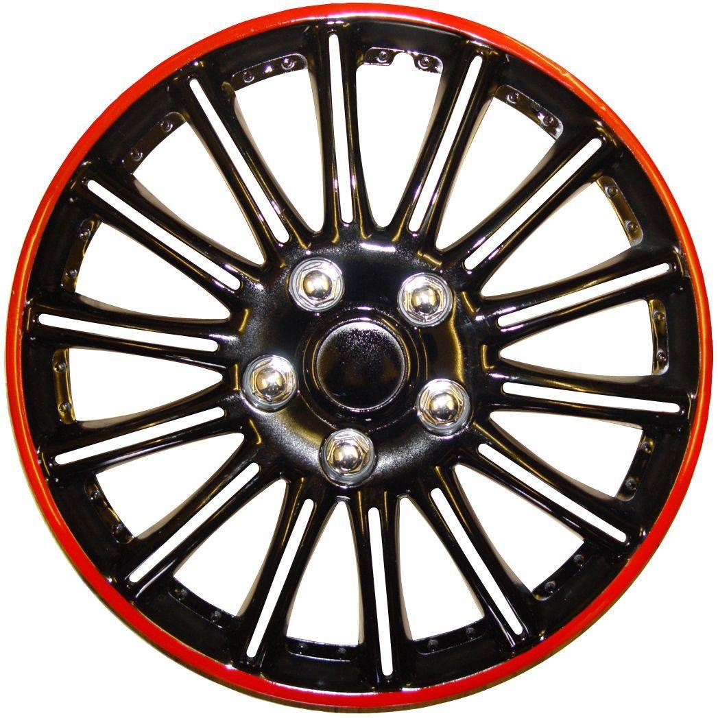 Cosmos Booster 15-inch Wheel Trim Set - Black and Red