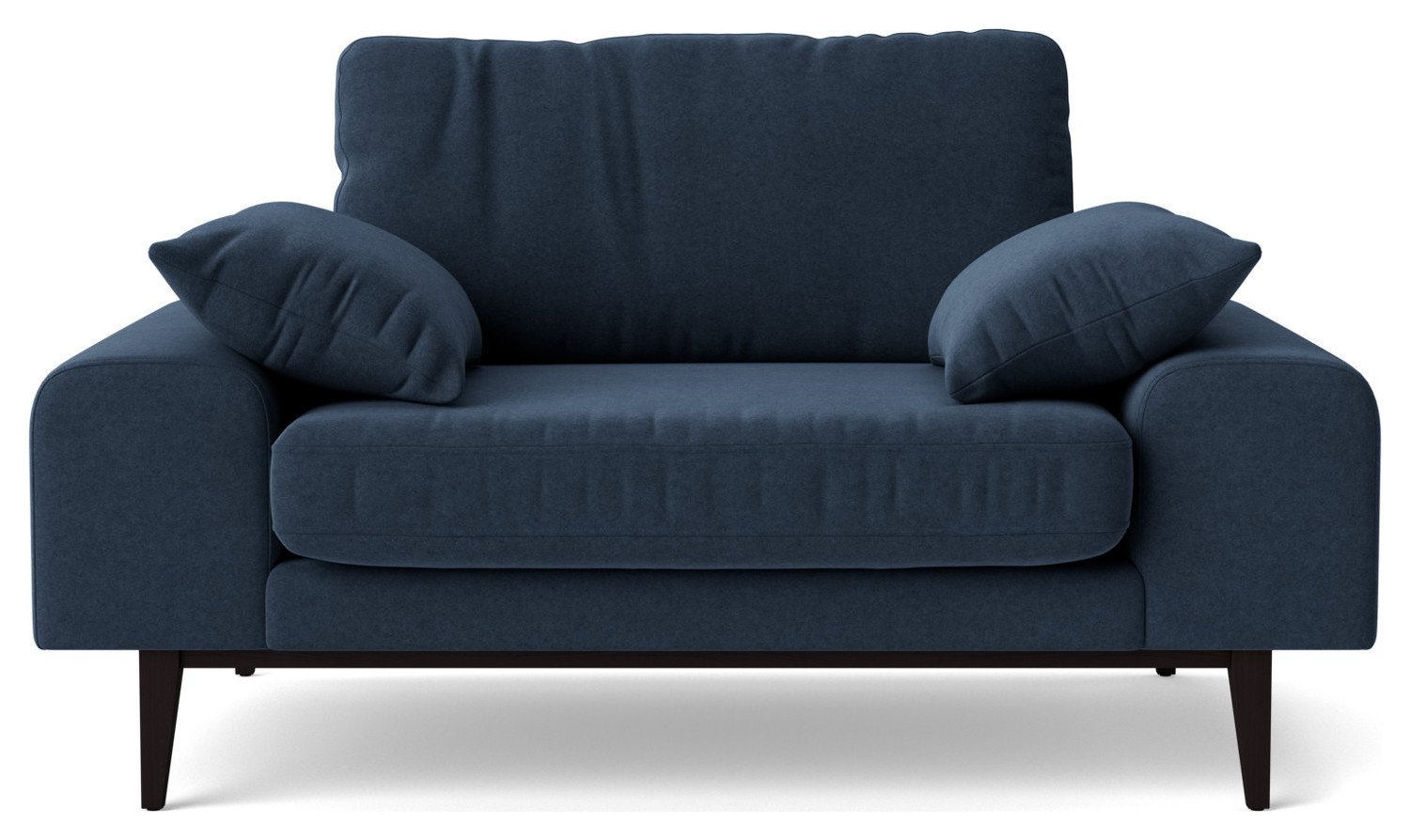 Swoon Tulum Fabric Cuddle Chair- Indigo Blue