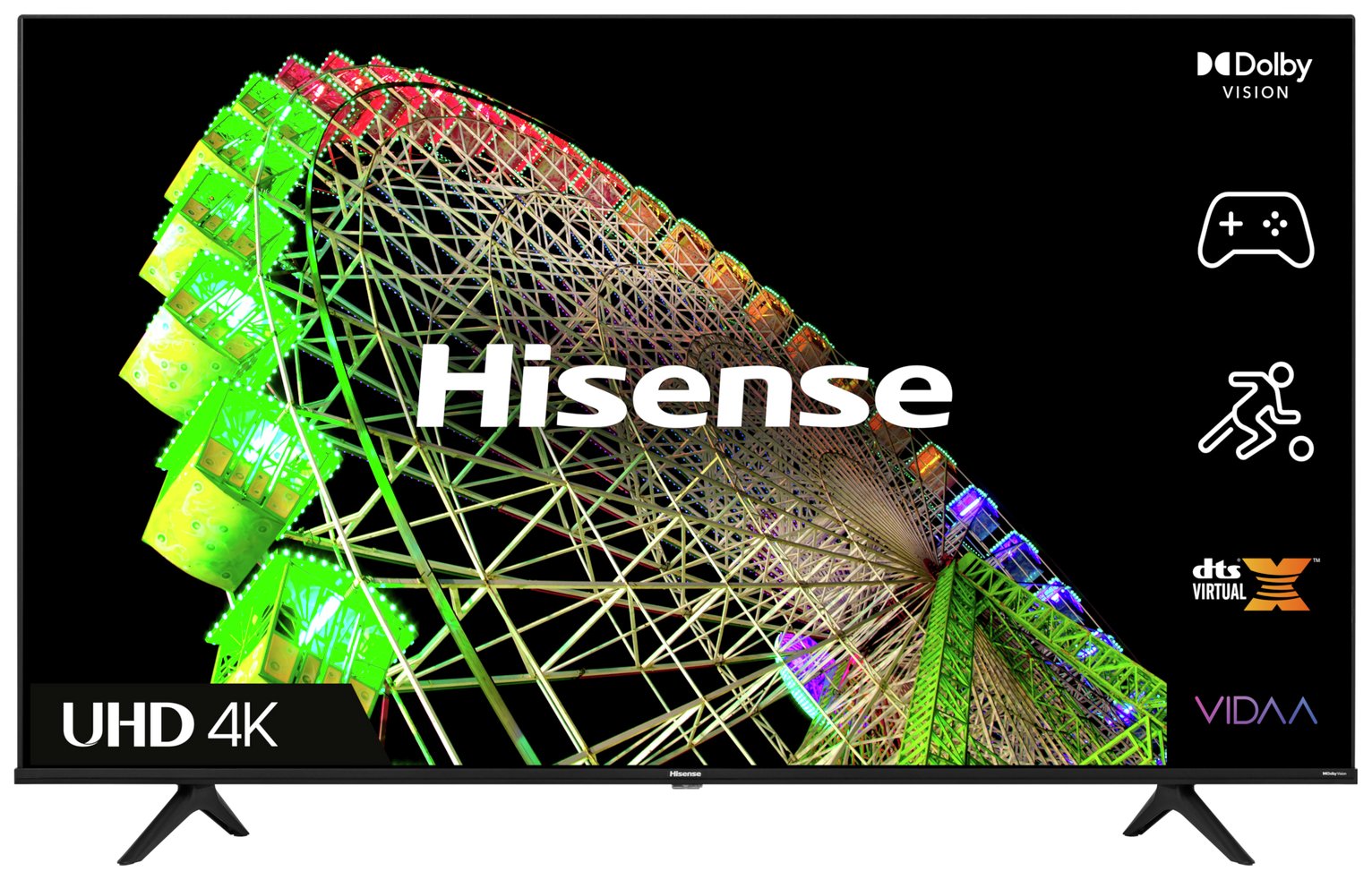 Hisense 43 Inch 43A6BGTUK Smart 4K UHD HDR LED Freeview TV